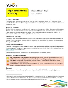 High Stream flow Advisory-Mayo