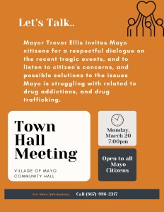 Monday March 20, 2023 Town Hall Meeting